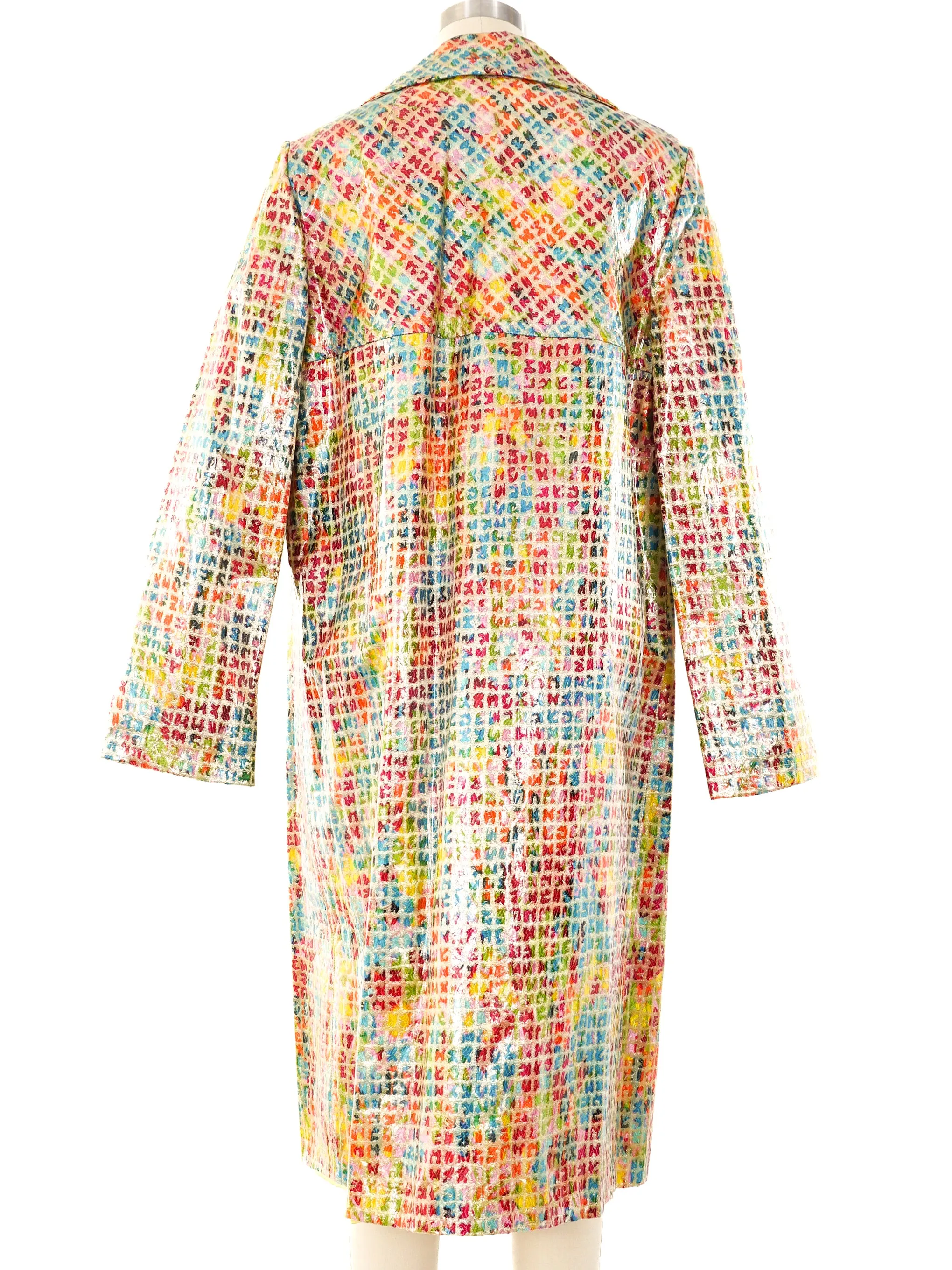1960's Metallic Rainbow Raincoat