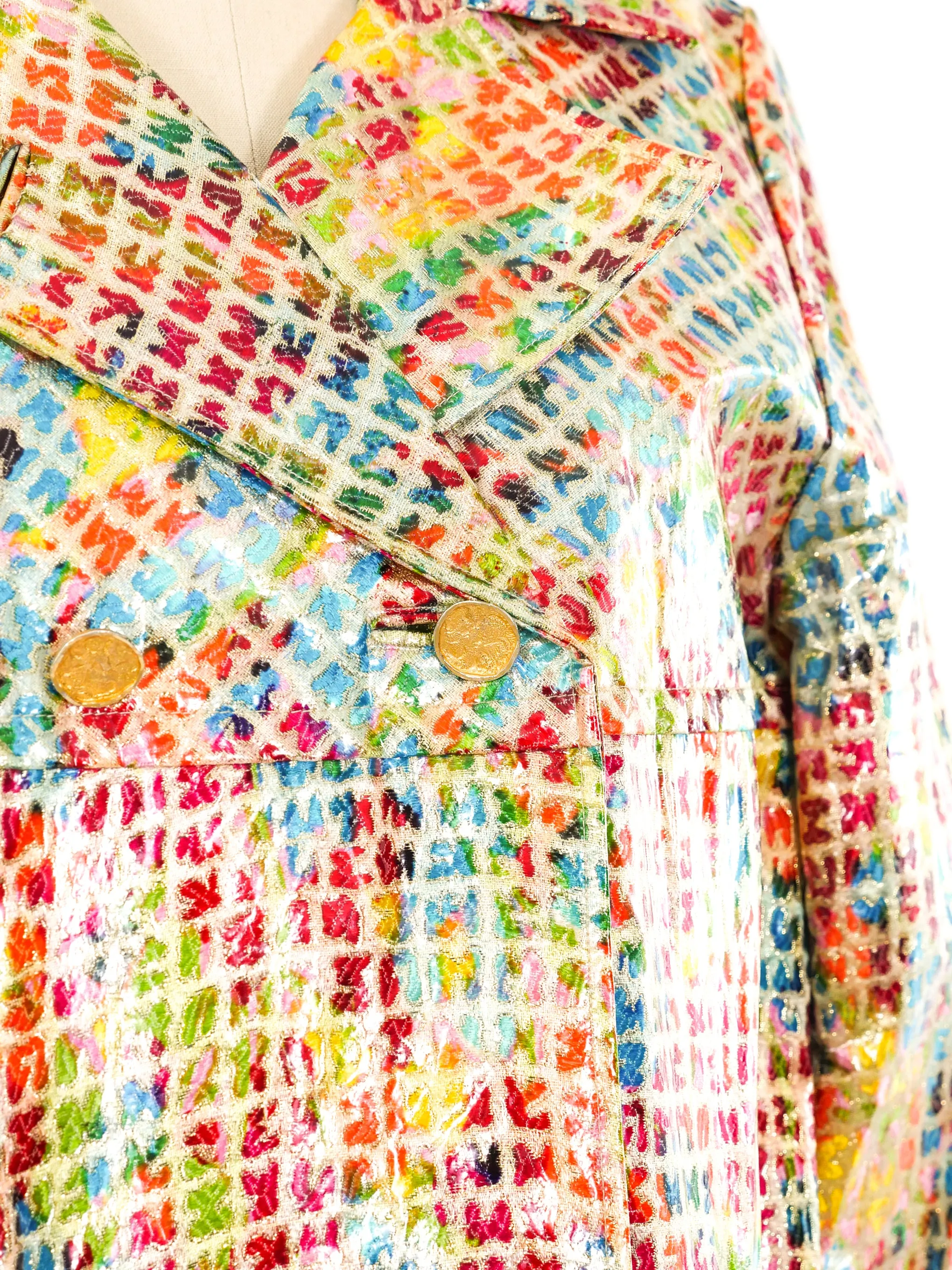 1960's Metallic Rainbow Raincoat