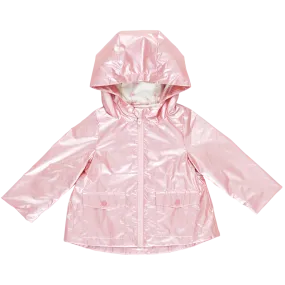 Girls Rafa Rain Coat - Pink Metallic
