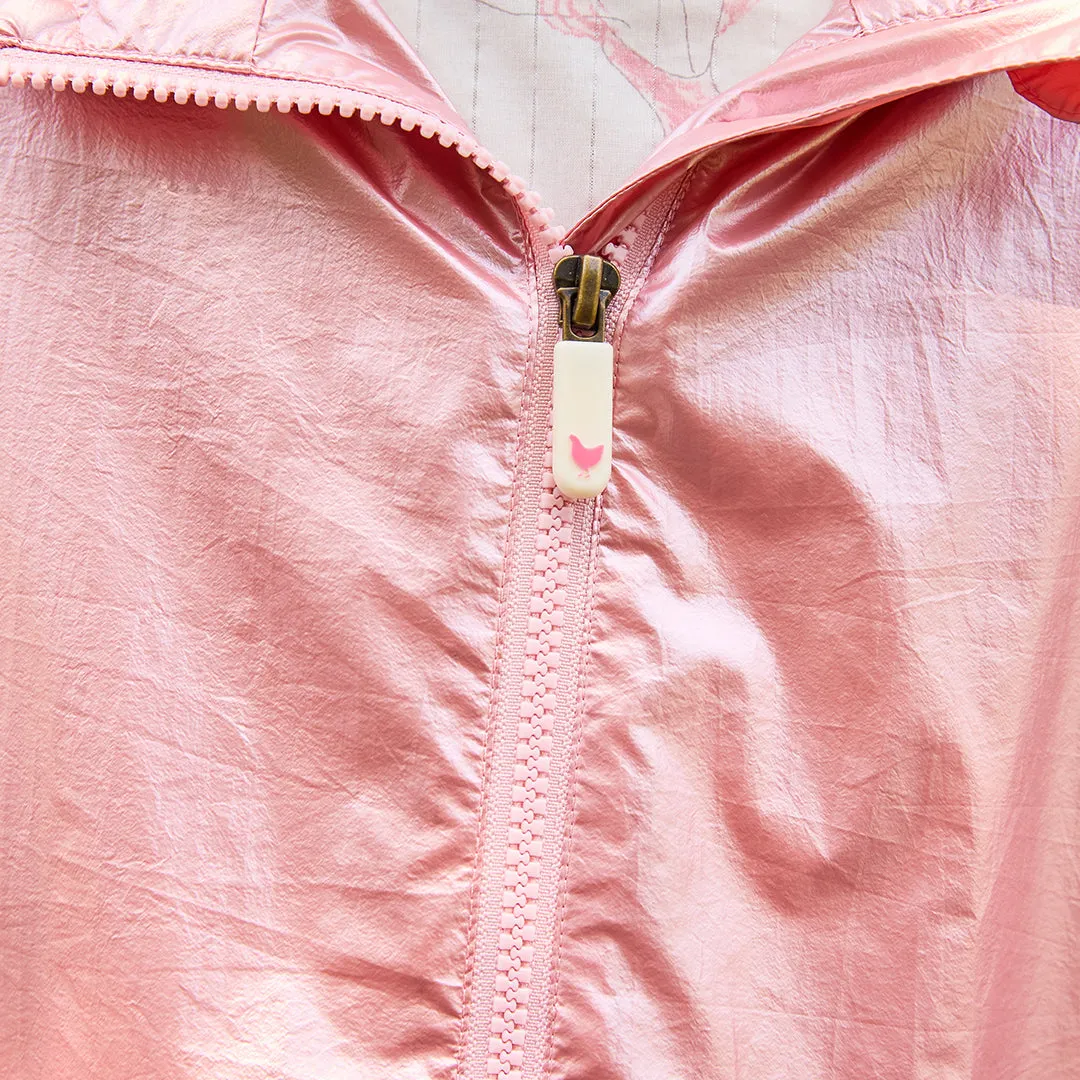 Girls Rafa Rain Coat - Pink Metallic