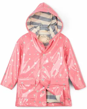 Metallic Stars Raincoat