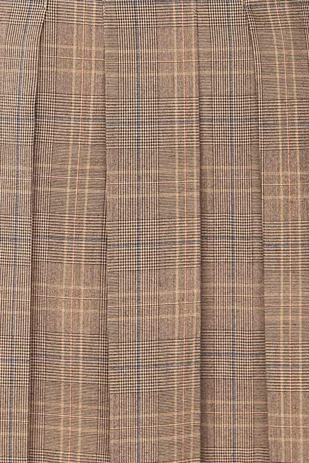 Narva | Short Pleated Plaid Skirt