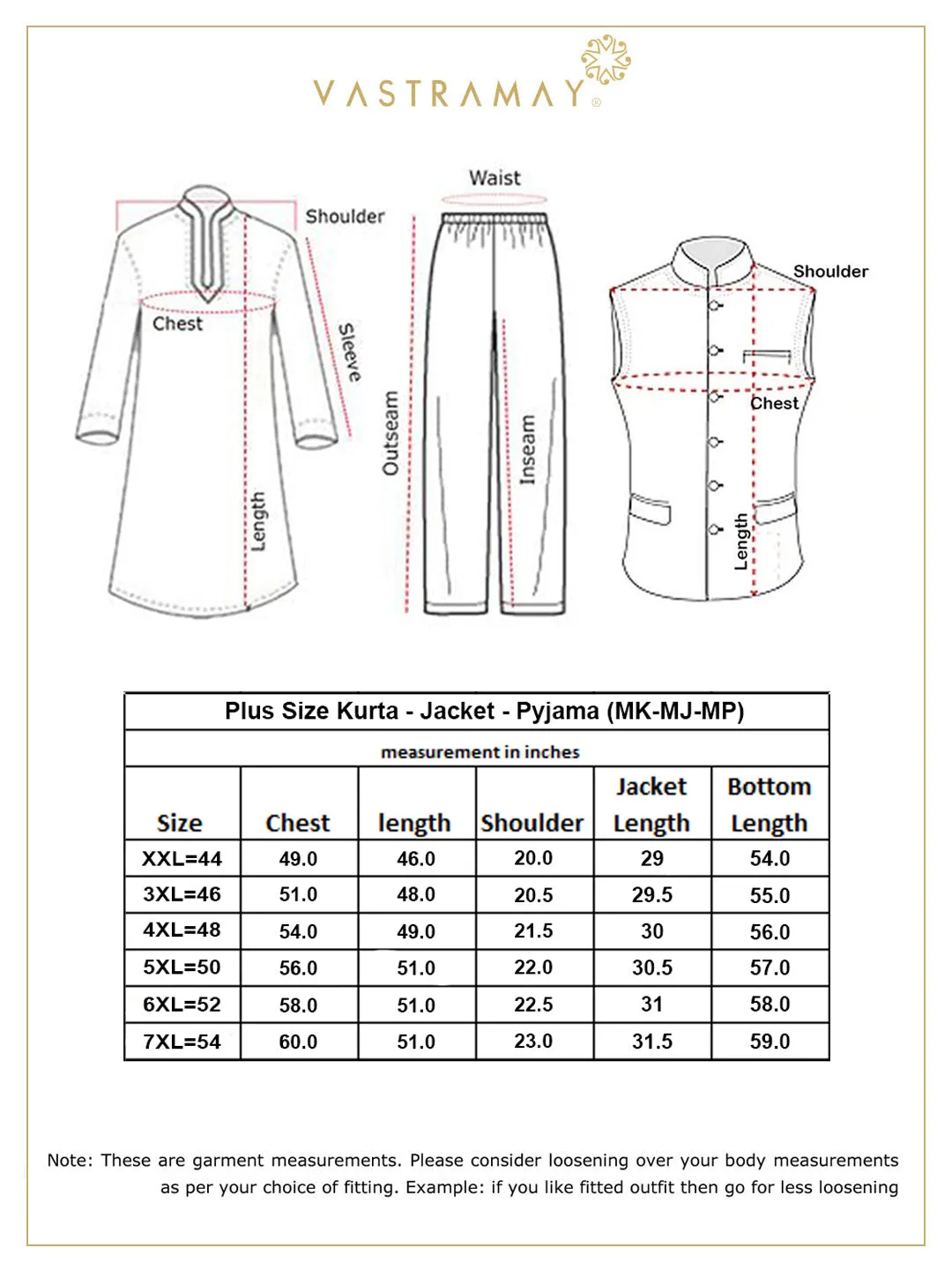 VASTRAMAY Cream Ethnic Jacket Set