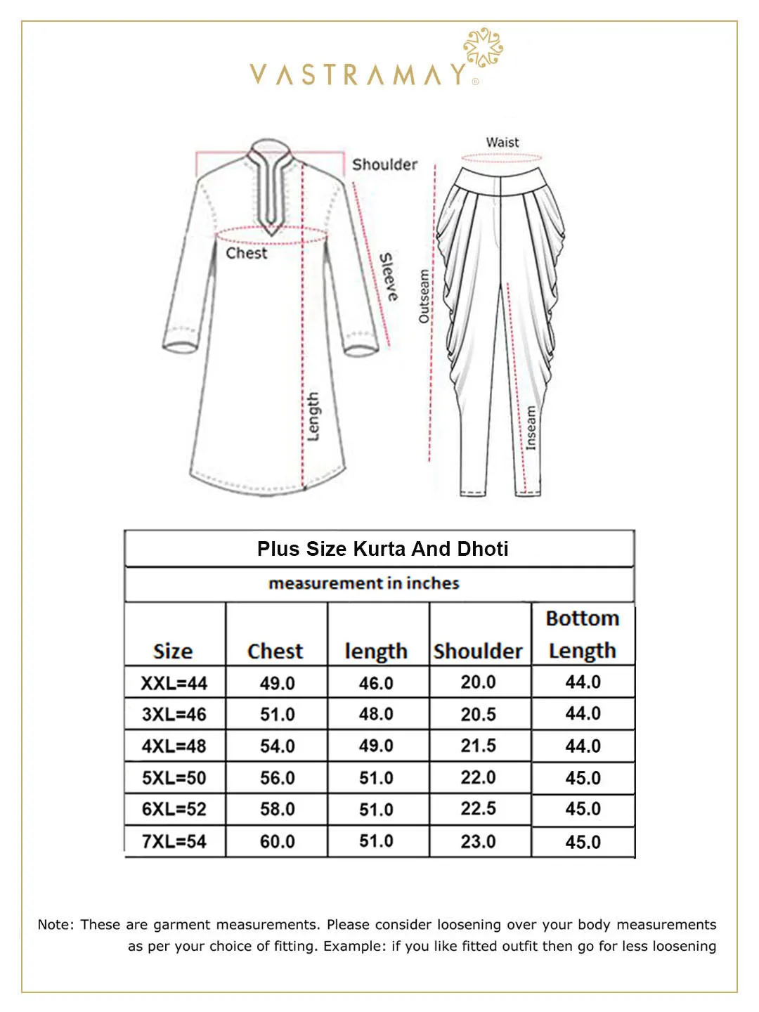 VASTRAMAY Gold Silk Blend Kurta And Dhoti
