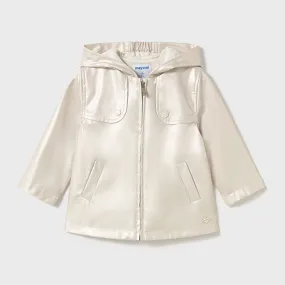 White Shimmer Raincoat
